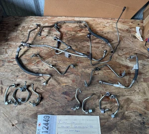 2008-2010 Ford F350 6.4 Diesel Engine Fuel Injector Pump Lines Complete Full Set - Foto 1 di 8