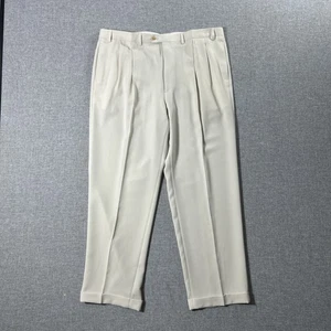 Lauren Ralph Lauren leichte Anzughose creme elfenbeinfarben plissiert für Herren 42 x 31 neu mit Etikett - Bild 1 von 10