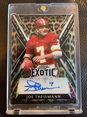 2023 Leaf Exotic Joe Theismann 1/1 Auto - Image 1 of 2
