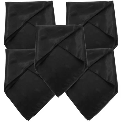  5 pezzi per la cena tovaglioli tovaglioli in tessuto raso comodi tavoli da - Immagine 1 di 4