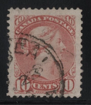 #45b Small Queen 10c Canada used well centered XF - Image 1 of 2