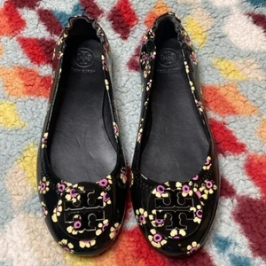 Tory Burch Minnie floral ballet flats 7.5 - Picture 1 of 9