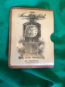 ALTE WERBUNG HAMILTON EISENBAHN ZEITNEHMER UHR TIFFANY SCHMUCK XENIA OHIO - Bild 1 von 5