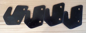 4 steel Single Hook Ends for Wooden Bed Rail Repair, very hard to find, read - Picture 1 of 5