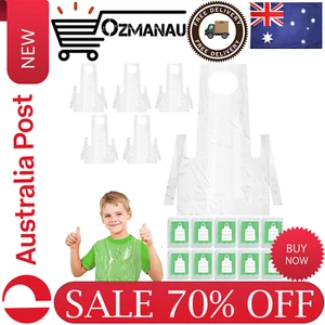Disposable Aprons for Kids 100PCS Plastic Aprons Small Clear Polytene Kids Apron - Picture 1 of 7