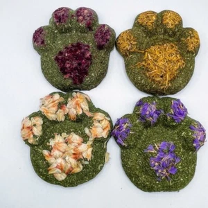 Estampado floral de pata Timothy Hay hierba conejo golosina. También es adecuado para hámsters, Gui - Imagen 1 de 6