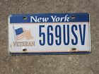 New York Veteran License Plate NY Military Navy Air Force Marines Coast Guard