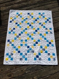 Quilt Throw Lap Crib Baby Blanket | 50" X 42" - Picture 1 of 12