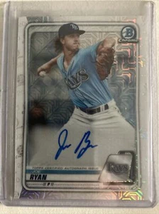 Joe Ryan 2020 Bowman Chrome Autograph Mojo Refractors RC Twins Auto  - Bild 1 von 2