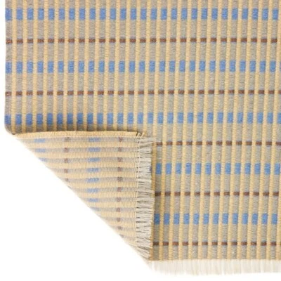 Laurel in Dune stripe Sage Tan Blue Copper Milton Tex. Heavy fabric 18"x54"Unit - Image 1 of 4