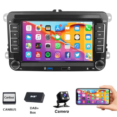 DAB+ Android 13 Autoradio GPS Kamera für VW Golf 5 6 Passat Touran Polo Tiguan - Bild 1 von 4