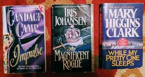 Romance Novel Book LOT of 3: Impulse, Magnificent Rogue, While Pretty One Sleeps - Picture 1 of 2