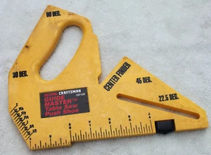 Sears Craftsman Guide Master Tischkreissäge Schubschuh 932190, gelb Zentriersucher - Bild 1 von 8