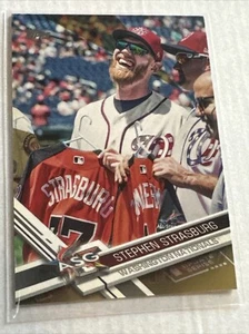 2017 Topps Update Stephen Strasburg Gold Parallel #US95 2009/2017 NM - Picture 1 of 3