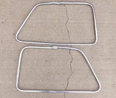 1947 1954 Chevy GMC Truck STAINLESS DOOR WINDOW REVEAL MOLDINGS Original GM pr  - Image 1 of 4