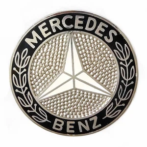 Mercedes-Benz W107, W126 SEC - Emblema insignia capó, negro 1078800088 - Imagen 1 de 4