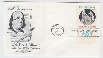 TurtlesTradingPost- French Alliance 1978 #1753 FDC Artmaster- Mr Zip Single - Image 1 of 2