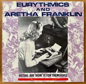 EURYTHMICS & ARETHA Sisters Are Doin It For Themselves  12" single EX/VG Tested! - Picture 1 of 7