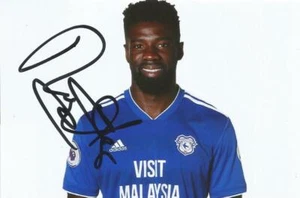 CARDIFF: BRUNO ECUELE MANGA SIGNED 6x4 2018/2019 PORTRAIT PHOTO+COA - Picture 1 of 1