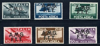 Italy - Trieste Posta Aerea A.M.G - F.T.T 1947 set 6 stamps MNH - Image 1 of 2