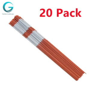 20 Pack Snow Stakes 48 Inch 5/16 Inch Diameter Reflective Driveway Markers - Picture 1 of 7