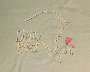 Disney Beauty Beast Cast Crew 2008 Tour t shirt mickey mouse disneyland - Picture 1 of 5