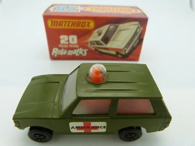 Boxed Matchbox Lesney Superfast 20 Police Patrol Military Ambulance - Image 1 of 4
