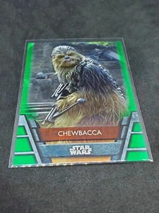 Star Wars Topps Holocron 2020 Green Parallel Insert Card Res-5 Chewbacca - Picture 1 of 1
