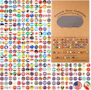 Fumete 289 Pcs Flags Push Pins for Map World Creative Push Pins National Flag - Picture 1 of 12