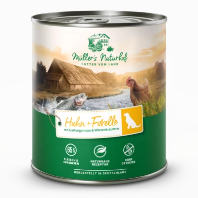 Müller’s Naturhof - Huhn & Forelle - 6 x 800 g - Bild 1 von 3