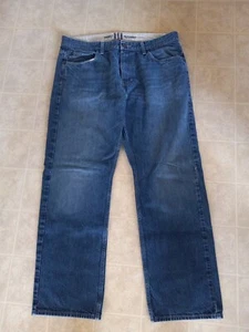Tommy Hilfiger Jeans Men's 36X32 Relaxed Fit Straight Leg Blue Denim 100% Cotton - Picture 1 of 4
