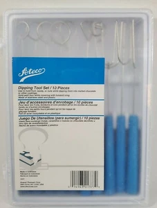 New Ateco Dip Tools 10Pc Set Chocolate Fountain Candy Christmas Holiday Fondue - Picture 1 of 7