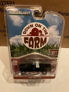 Greenlight Down on Farm 1990 Ford F-250 RARE BLACK CHASE CAR - Picture 1 of 1