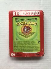 VTG K-Tel Looney Tunes 8-Track Tape 24 Greatest Stars W/ Dust Cover Bugs Bunny