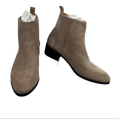 STEVEN BY Steve Madden Desirae Grey Suede Ankle Boots Size 8.5 Medium - Imagem 1 de 4