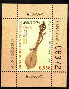 2014 Montenegro s/s Europa CEPT Musical Instruments MNH - Picture 1 of 1