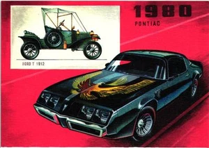 FORD T, PONTIAC CAR GERMANY OLD POSTCARD - Picture 1 of 2