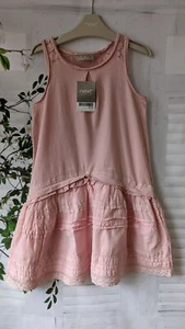 Girls Pink Dress Frill Skirt Age 4 Summer Beach Holiday BNWT - Picture 1 of 5