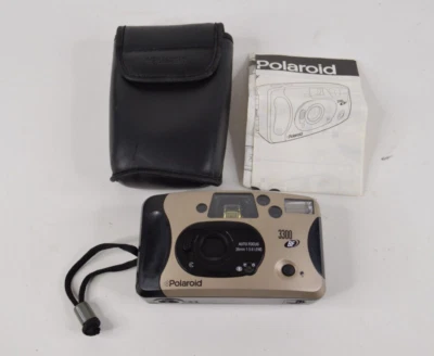 Polaroid 3300 BF 35mm Camera Point & Shoot Auto Focus w/ Case FILM TESTED! - Image 1 of 4