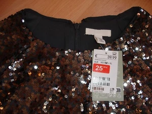 H&M Pailetten Kleid Gr.M - Bild 1 von 5
