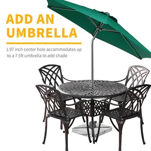 Withniture5PCS Outdoor Patio Dining Set,Cast Aluminum Patio Dining Set forGarden - Picture 1 of 9