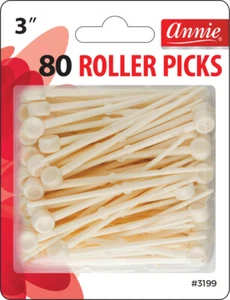 [1 Pk] Annie Rullo Plastica Picks Pin Rullo Capelli Arricciacapelli Aste Fissatore Supporti #3199 - Foto 1 di 1
