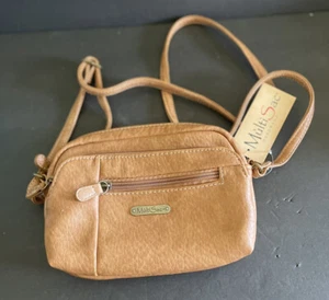 NWT MultiSac Purse Vegan Crossbody Dynamic Mini XBody Camel Brown - Picture 1 of 4