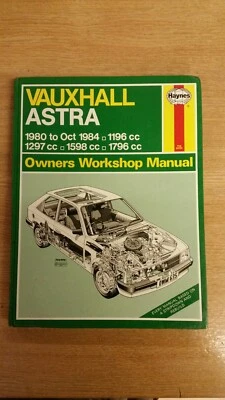 VAUXHALL ASTRA MK1 PETROL 1980-84 HAYNES WORKSHOP MANUAL 635 GOOD USED FREE P&P - Image 1 of 4