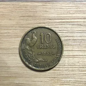 Hermosa moneda mundial de 10 francos de Francia 1953 #18 - Imagen 1 de 2