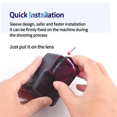 Waterproof Diving Filter for Insta360 AcePro AcePro2 Camera Underwater Lens - Image 1 of 4