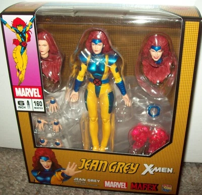 Boneco Jean Grey Mafex No.160 X-Men 6" Jim Lee Marvel Comics MISB Novo Vendedor dos EUA - Imagem 1 de 4