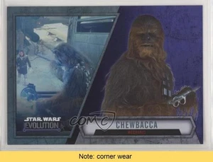 2016 Topps Star Wars Evolution Purple Lightsaber Chewbacca Mechanic #57 READ 0l2 - Picture 1 of 3