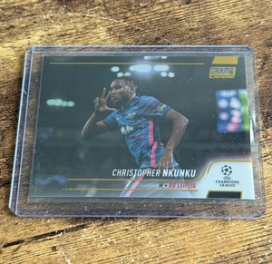 2021-22 Topps Stadium Club Chrome UCL Gold Refractor /50 Christopher Nkunku #77 - Picture 1 of 2