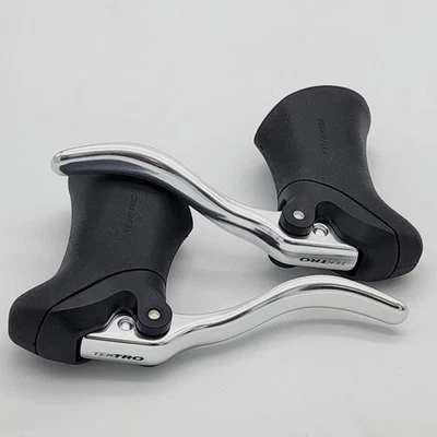 Tektro RL340 Ergo Short-Pull Bicycle Brake Levers Aero Black / Silver NO PACKAGE - Image 1 of 3